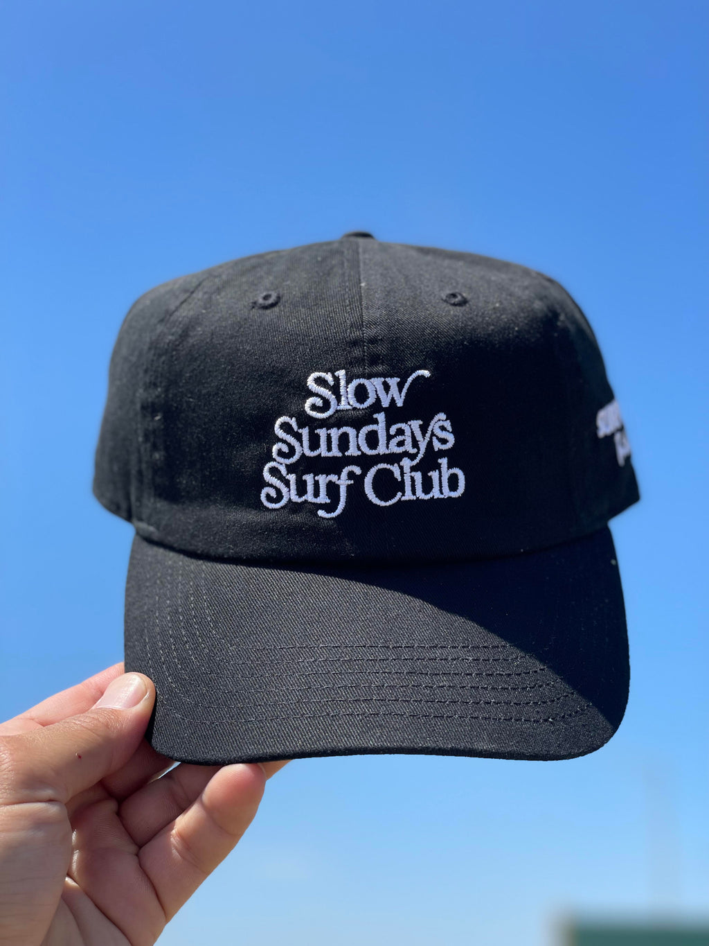 Slow Sunday Surf Club Hat - Black